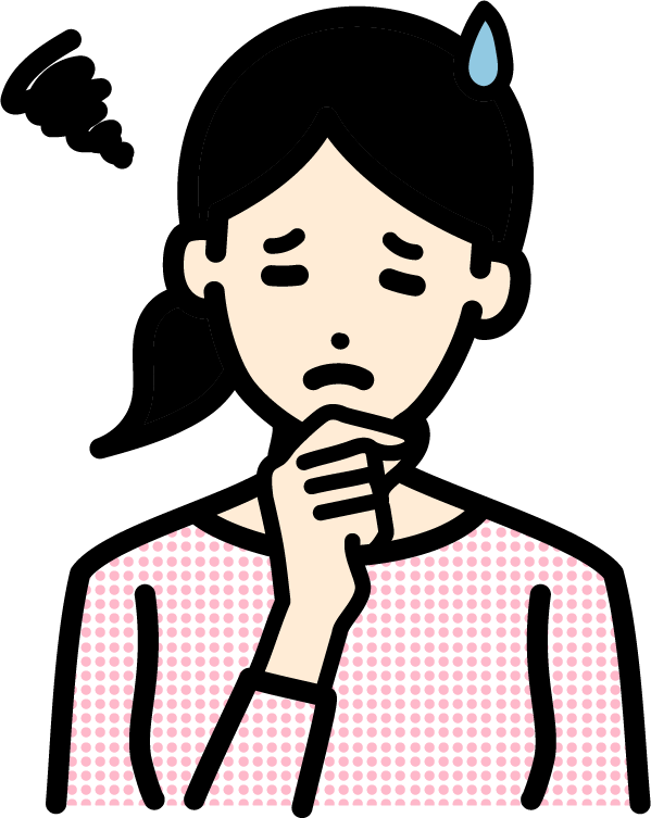 困っている女性